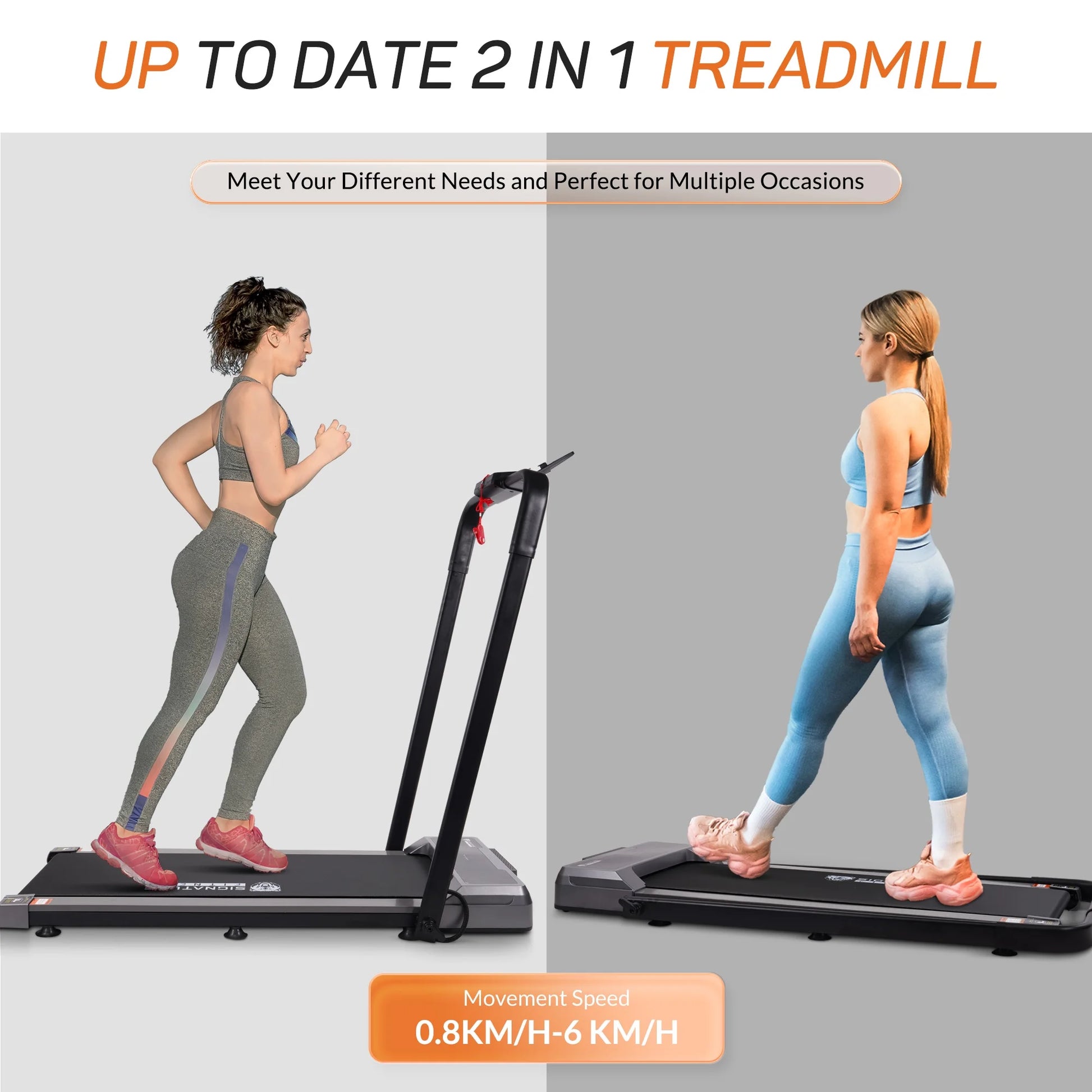 2 in 1 under Desk Treadmill, 2.25HP Foldable Electric Treadmill for Office Home,Walking Jogging Machine