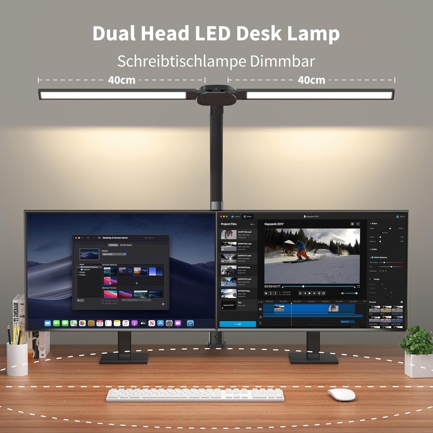 LED Desk Lamp - Adjustable - Light Bar