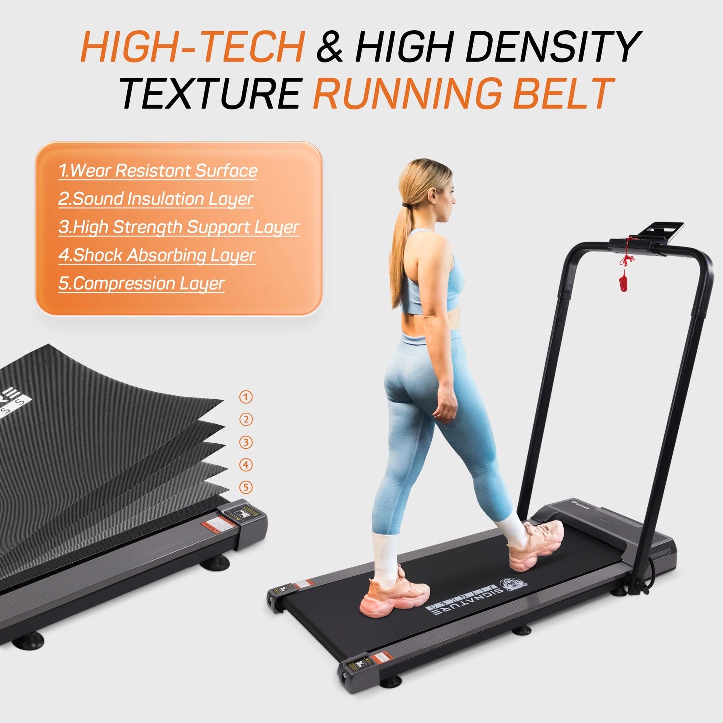 2 in 1 under Desk Treadmill, 2.25HP Foldable Electric Treadmill for Office Home,Walking Jogging Machine