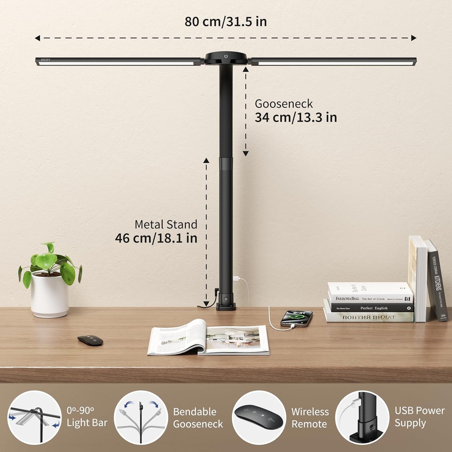 LED Desk Lamp - Adjustable - Light Bar